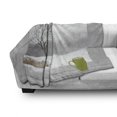 thumbnail image 3 of Winter Soft Flannel Fleece Blanket, Green Teacup on Windowsill Forest Outdoors Snowstorm Scenic Countryside, Cozy Plush for Indoor and Outdoor Use, 50" x 60", Apple Green Beige White, by Ambesonne, 3 of 6