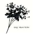 thumbnail image 3 of Halloween Artificial Eucalyptus Bush Gothic Faux Leaf Stems for Vase Filler, 3 of 6