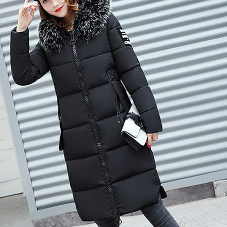 

Yohome Women s Fashion Autumn And Winter Slim Mid-Length Thickening Warm Cotton