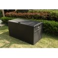 thumbnail image 5 of Cozyhom Resin Wicker Patio Storage Deck Box 120 Gallon, Outdoor Waterproof Cushion Storage Lockable Outside Container, Black, 5 of 7