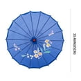 thumbnail image 4 of THY COLLECTIBLES 33" Japanese Chinese Umbrella Parasol For Wedding Parties, Photography, Costumes, Cosplay, Decoration And Other Events (Blue), 4 of 4