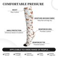 thumbnail image 3 of Lsque Rabbit And Squirrel Pattern Sport Compression Socks for Men & Women 15-20 mmHg Knee High Nurse Pregnant Running Medical and Travel Athletic, 3 of 6