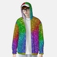 thumbnail image 4 of Easygdp Colorful Glitter Lightweight Long Sleeve Sun Shirt Sports long-Sleeved Sun Protective Clothing, Quick Drying Breathable - Medium, 4 of 9