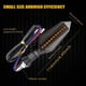 thumbnail image 2 of 12 V Universal Motocicleta Intermitente Luz Ámbar Doble Color 17 LED Lámpara Ámbar Azul, 2 of 5