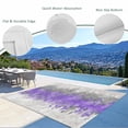 thumbnail image 3 of Purple Grey Abstract Outdoor Rug for Patio/Deck/Porch, Non-Slip Large Area Rug 3 x 5 Ft, Gradient Geometric Graffiti Modern Art Indoor Outdoor Rugs Washable Area Rugs, Camping Rug Carpet Runner, 3 of 8