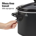 thumbnail image 4 of Hamilton Beach® Ready, Set, Dinner Slow Cooker, Temperature Probe, 6 Quart Capacity, Matte Black, 33868, 4 of 6