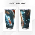 Bingfone Cute Koi Fish Serenity for 20 Oz Stainless Steel Travel Mug