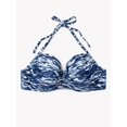 thumbnail image 4 of Smart &amp; Sexy Parte Superior de Bikini Halter estándar para Mujer, Impresión fluida de fantasía, 36B, 4 of 8