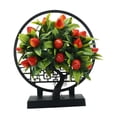 thumbnail image 2 of Decoración de bonsái de fruta artificial, decoración de planta de fruta falsa realista simulada para fresa, 2 of 9
