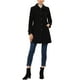 thumbnail image 2 of Abrigo de invierno para mujer con cuello Peter Pan, trench y abrigo tipo guisante 2XL negro, 2 of 7