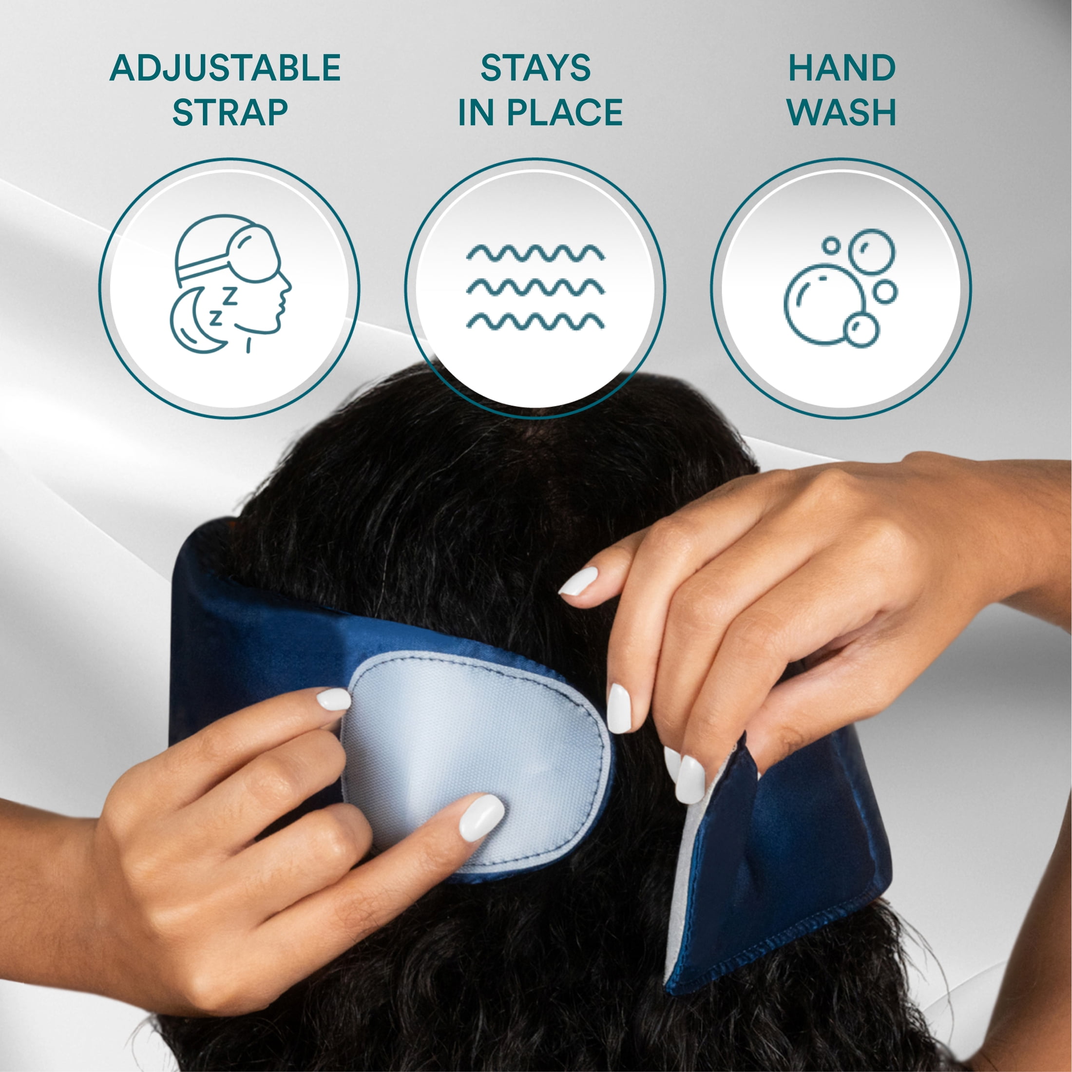 Homedics 100% Silk Sleep Mask, Blue