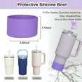 thumbnail image 2 of ACDANC Purple Cup Accessories Set for 40 30Oz Tumbler with Handle Silicone, 2 of 7