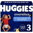 thumbnail image 3 of Huggies Overnites Nighttime Diapers, Size 3 (16-28 lbs), 132 Count (Select for More), 3 of 16
