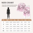 thumbnail image 4 of Haiem Not All Those Who Wander Are Lost Pattern Women’s Long-sleeve Sleepwear,Sleepwear Set,2-piece Loungewear Set,Soft PJs Comfy Nightwear with Pockets-Large, 4 of 7