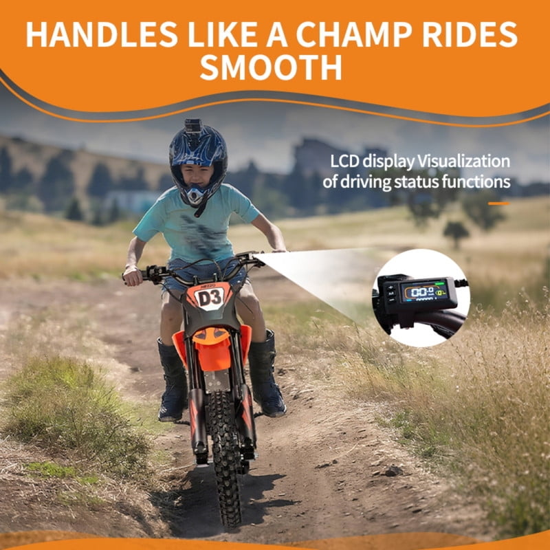 HEZZO D3 Electric Dirt Bike for Adult Teens,3500W Motor Up to 37 mph,60V 30Ah Battary, 14" Wheels, Hydraulic Disc,Full Suspension,160NM E-Motorcycle
