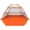 Orange- Beige, variant on Portable Beach Tent Sun Shelter for 3-10 People with UPF 50+ UV Protection, Lightweight & Easy Setup Shade Canopy Cabana