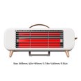 thumbnail image 4 of Calentador eléctrico de 550 W, estufa de calefacción de calentamiento rápido, parte inferior antideslizante, uso interior silencioso, 4 of 8