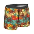 thumbnail image 2 of KLL Colorful Hawaii Palms Men's Cotton Boxer Briefs Underwear-Medium, 2 of 8