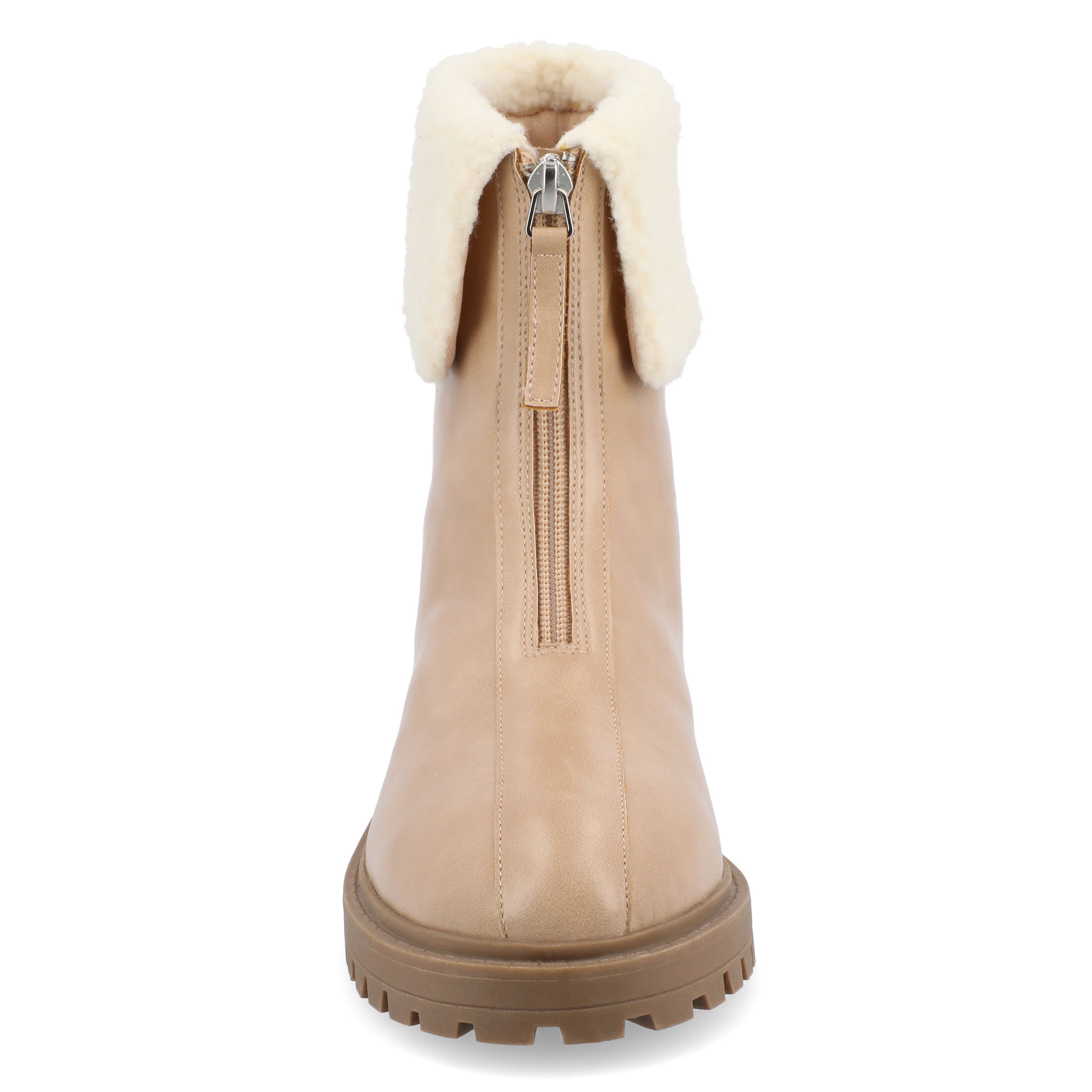 Journee Womens Fynn Almond Toe Block Heel Ankle Booties