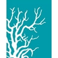 thumbnail image 2 of Fab Funky 20x24 Black Ornate Wood Framed with Double Matting Museum Art Print Titled - Turquoise Coral Prints b, 2 of 4