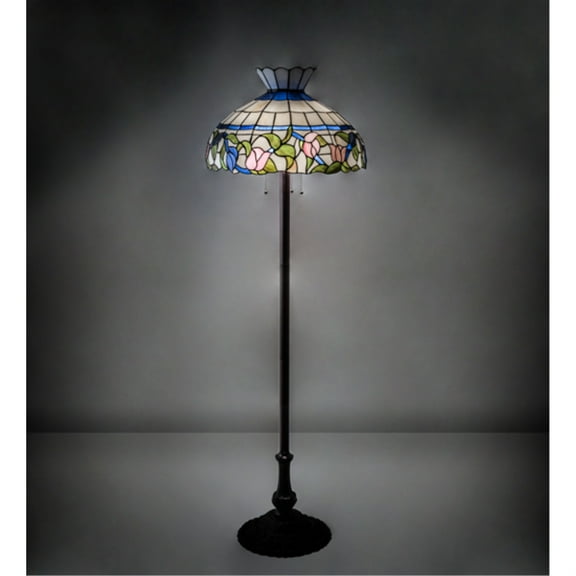 Meyda Lighting 62" High Rose Vine Floor Lamp