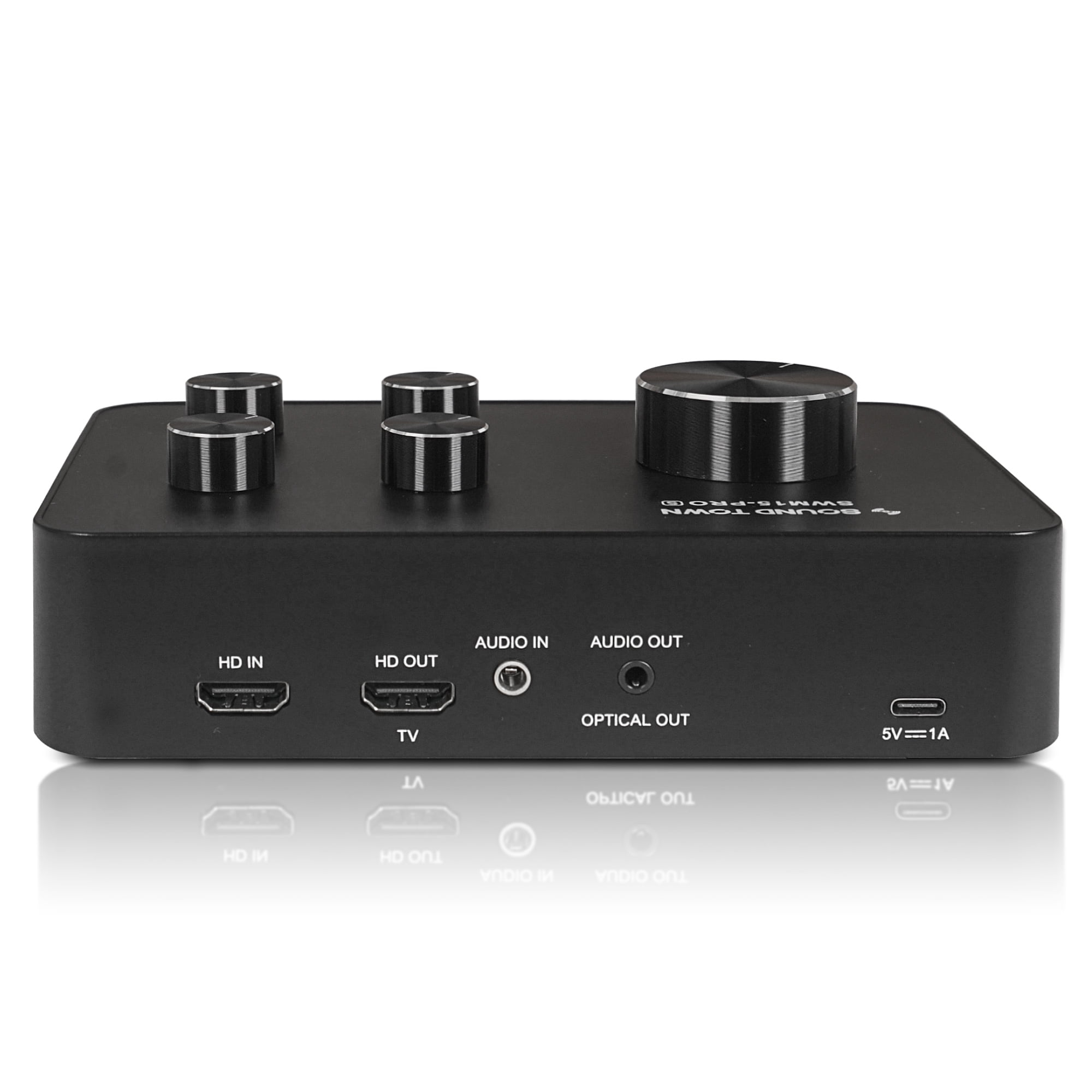 Sound Town SWM15-PROS Wireless Microphone Karaoke Mixer System with Supports HDMI ARC, Optical (Toslink), Smart TV, Media Box, PC, Bluetooth, Soundbar, Receiver, AUX