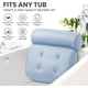 thumbnail image 5 of Almohada de baño Almohada para bañera con 6 ventosas Antideslizantes para Soporte de Cabeza, Cuello y Espalda, Malla de Aire Extra Gruesa y Suave Azul, 5 of 5