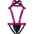 thumbnail image 3 of JOCKMAIL Mens Harness Sport Shoulder Strap with Mens Jock Strap Fitness One-piecs Mens Harness with Jockstrap Bodysuit, 3 of 4