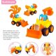 thumbnail image 2 of Día Internacional del Niño Regalos para el Día del Niño: coches para niños de 2 años, coches de juguete de fricción para niños y niñas, 4 juegos de tractores, excavadoras, hormigoneras y camione, 2 of 5