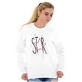 thumbnail image 4 of Star Shine Pretty Beautiful Cute Women Plus Size Crewneck Sweatshirt Brisco Brands 4X, 4 of 5