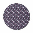 thumbnail image 1 of Woodland Mouse Pad for Computers, Fantasy World Forest with Birds Leaves and Hearts, Round Non-Slip Thick Rubber Modern Gaming Mousepad, 8" Round, Quartz Multicolor, by Ambesonne, 1 of 2