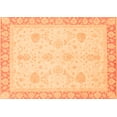 thumbnail image 1 of Ahgly Company Indoor Rectangle Abstract Orange Modern Area Rugs, 2' x 5', 1 of 4