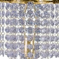 thumbnail image 3 of Metal Stalk Design Table Lamp with Hanging Crystals Shade, Gold- Saltoro Sherpi, 3 of 5