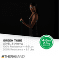 thumbnail image 6 of THERABAND Resistance Tubes, Beginner Set, Yellow, Red, and Green, 5 ft Latex Tubing, Home or Clinic Use, Cut-to-Fit, Color-Coded Resistance Bands for Upper & Lower Body Workouts, 6 of 8