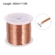 thumbnail image 2 of Hilo magnético de 0.2 mm 1115 pies de alambre de cobre esmaltado alambre de bobinado magnético bobina 100g 155C para transformadores inductor, 2 of 6