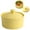 Yellow, variant on Ceramic Baking Ramekins with Lids (3.31x2.52in)– Oven-Safe Bowls for Creme Brulee/Desserts Microwave/Dishwasher Safe (1PC,White)
