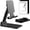 A-Black, variant on Phone Stand for Desk, Cell Phone Holder Cute Smart Cellphone Stand Foldable Stands Compatible with Under 8" Devices, Office Accessories, Pink