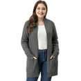 thumbnail image 1 of GRACE & GRANDEUR Cardigan Chandail à Manches Longues pour Femmes Grande Taille, 1 of 7