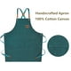 thumbnail image 4 of Delantal de lona Apron AFUN Chef para hombre y mujer, color verde oscuro, 4 of 7