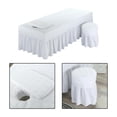 thumbnail image 4 of Funda para cama de de 190x80cm, protectora, ligera, transpirable, suave y sólida blanco Zulema Sábana de masaje, 4 of 8