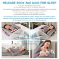 thumbnail image 4 of Topchances Pregnancy Pillow Maternity Belly Contoured Body with Cotton Cover Grey, 4 of 8