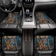 thumbnail image 6 of Salouo Coffee-Drinking Skull for Car Floor Mat Set of 4–Car Carpet Mats - Car Mats with Anti-Slip Backing & Driver Heel Pad Universal Fit for Cars, Trucks, SUVs, and Vans, 6 of 6