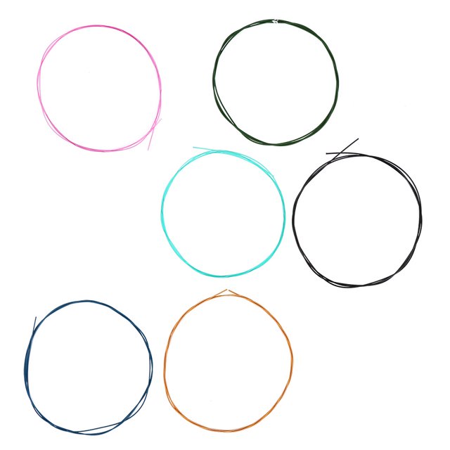 Corde de Guitare Classique Rouillée, Corde de Guitare, Nylon + Alliage de Remplacement, Kit de Changement de Cordes pour Guitare