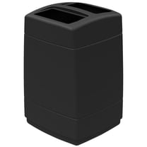 55 gal Square Waste Container - Black