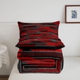 thumbnail image 5 of Erosebridal Linear Geometric Print King Size Comforter Sets,Minimalist Striped Comforters King Size,Black Reversible,3-Piece,1 Comforter and 2 Pillowcases, 5 of 7