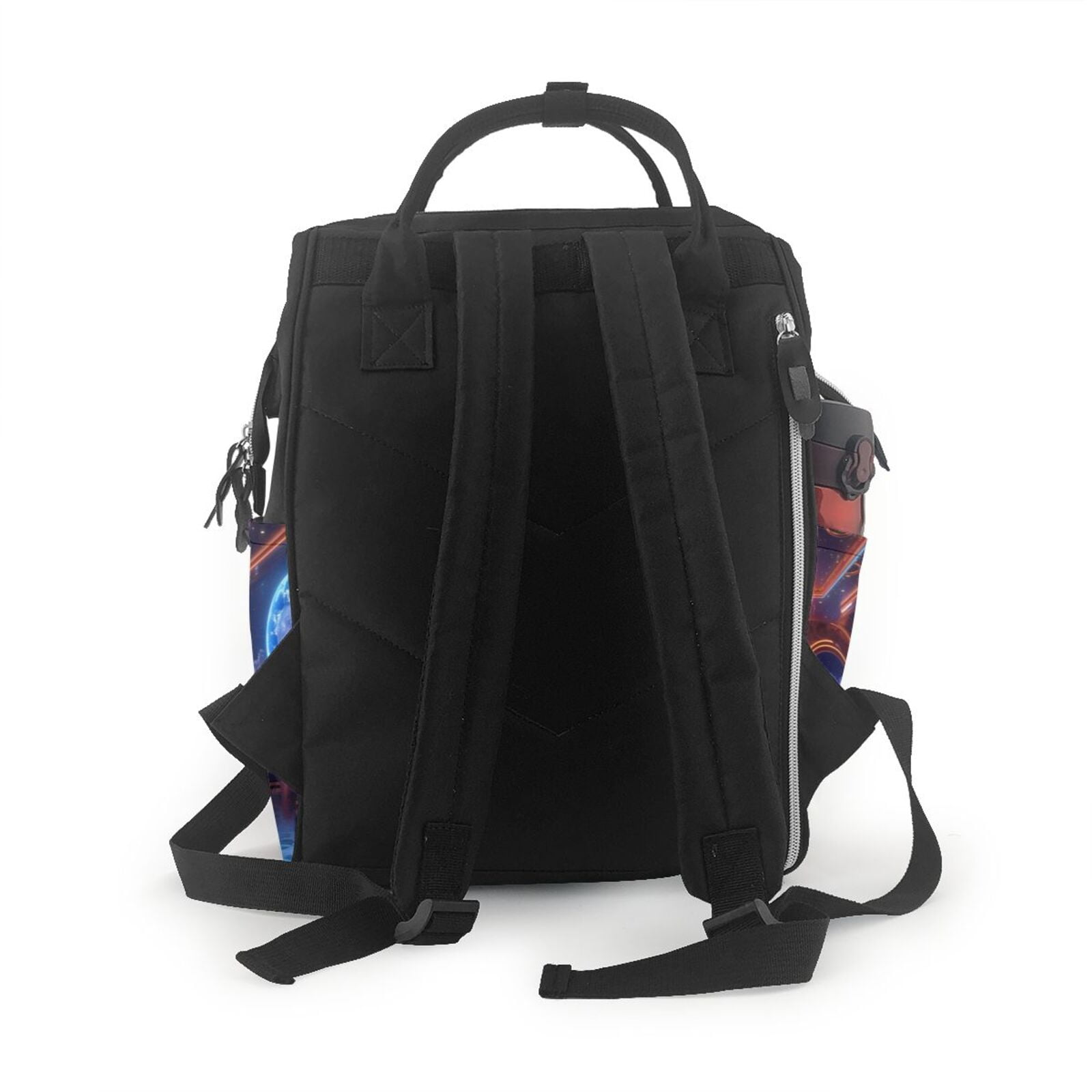 Fuzoiu Futuristic Bar Space View Print Diaper Bag Backpack,Baby Essentials Travel Tote,Multi function Waterproof Diaper Bag, Travel Essentials Baby Bag - Unisex