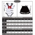 thumbnail image 5 of CutiePlusU Button Crotch Onesie Adult Romper Bodysuit Cosplay Magical Sailor Onesie Skirt Set-BlackWhite S, 5 of 5