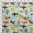 thumbnail image 4 of oneOone Silk Tabby Greenish Beige Fabric Airplane Nursery Kids Diy Clothing Quilting Fabric Print Fabric By Yard 42 Inch Wide, 4 of 6