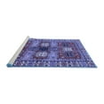 thumbnail image 2 of Ahgly Company Machine Washable Indoor Round Persian Blue Traditional Area Rugs, 4' Round, 2 of 4