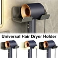 thumbnail image 3 of Hair Dryer Holder Wall Mount, No Drill Adhesive Organizer for Bathroom, Universal Styling Tool Stand for Blow Dryer and Straightener, 3 of 7